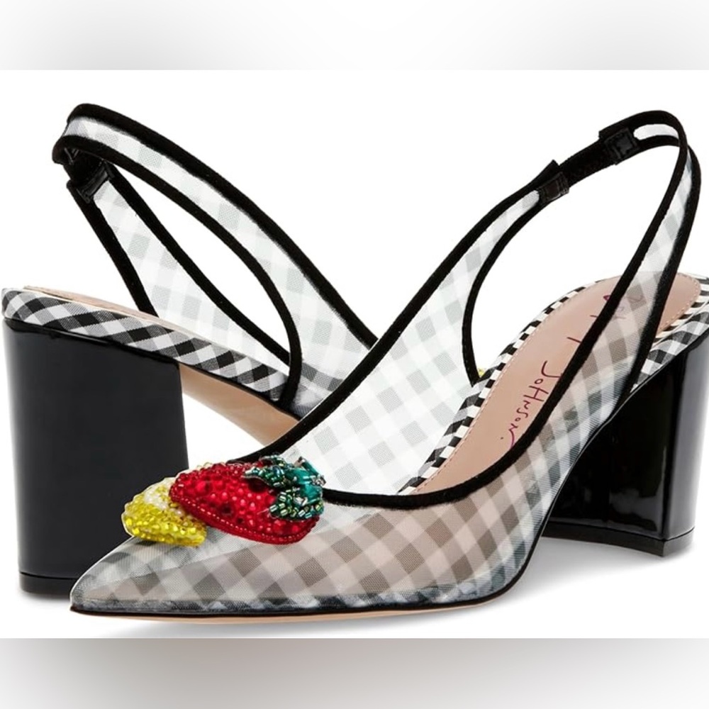 Betsey Johnson Women's Laney Black Multi Sz 7